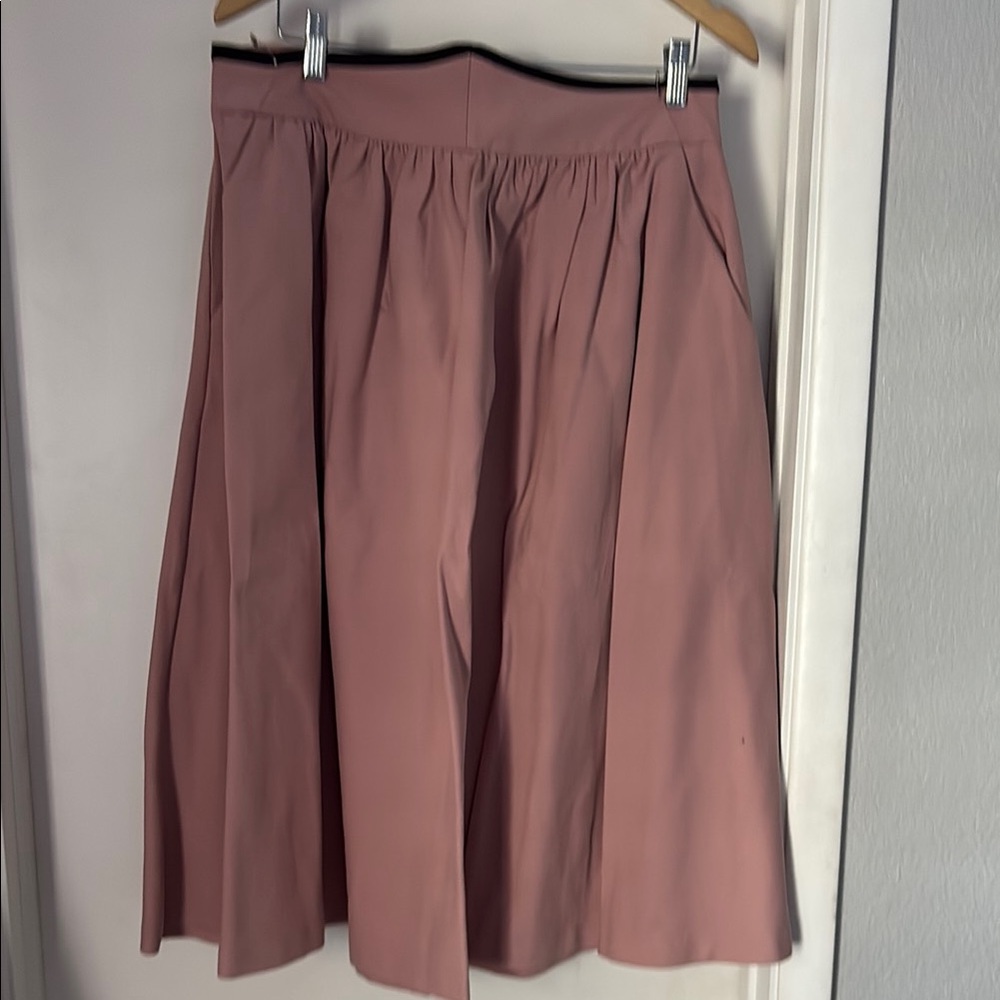 New York & Company Pink A-Line Midi Skirt Resort Wear